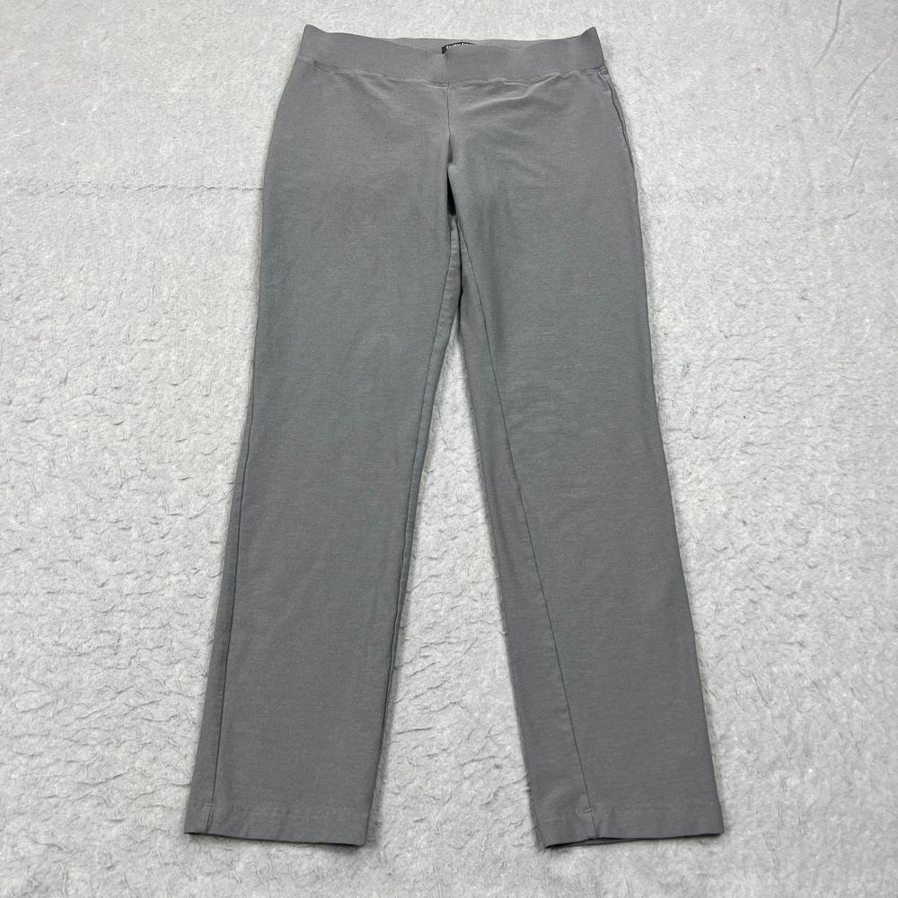 Eileen Fisher Pants Women's PS Gray Washable Crepe Pull‎ On Stretch Elastic USA